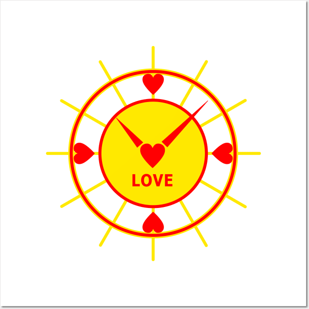 Sun Clock 2 Wall Art by Heart-Sun